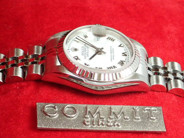ロレックス デイトジャスト Ref.79174 ホワイトローマン文字盤 中古 datejust-35 ジュビリーブレスレット