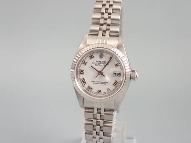 ロレックス デイトジャスト Ref.79174 ホワイトローマン文字盤 中古 datejust-35 ジュビリーブレスレット