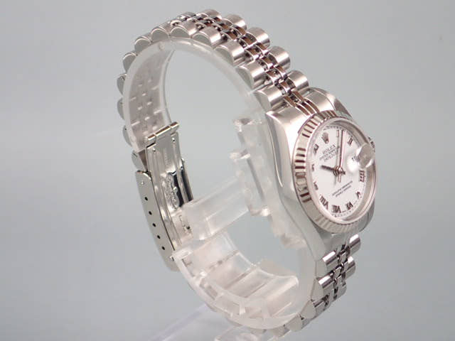 ロレックス デイトジャスト Ref.79174 ホワイトローマン文字盤 中古 datejust-35 ジュビリーブレスレット