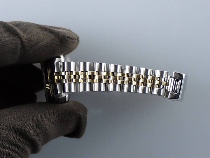 ロレックス デイトジャスト Ref.69173 ステンレススチール/イエローゴールド ブルージェダイト文字盤 ジュビリーブレスレット