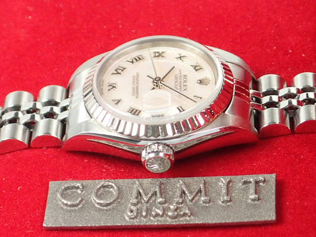 ロレックス デイトジャスト Ref.79174NRD デコレーションピンクシェル文字盤 中古 datejust-38 ジュビリーブレスレット