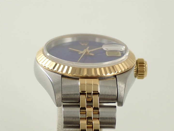 ロレックス デイトジャスト Ref.69173 ステンレススチール/イエローゴールド ラピスラズリ文字盤 ジュビリーブレスレット