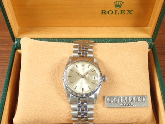 Pre-owned Rolex Datejust Ref. 1601 with silver dial and Jubilee bracelet (datejust-4).