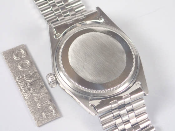 Pre-owned Rolex Datejust Ref. 1601 with silver dial and Jubilee bracelet (datejust-4).