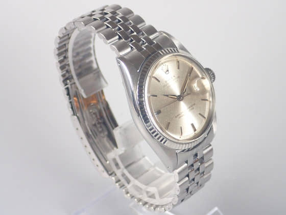Pre-owned Rolex Datejust Ref. 1601 with silver dial and Jubilee bracelet (datejust-4).