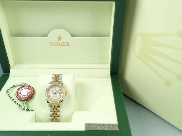 ロレックス デイトジャスト Ref.179173 ピラミッドローマン文字盤 中古 datejust-51 ジュビリーブレスレット