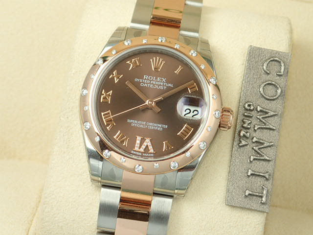 ロレックス デイトジャスト Ref.178341 チョコレートブラウンローマVIダイヤ文字盤 未使用 datejust-59