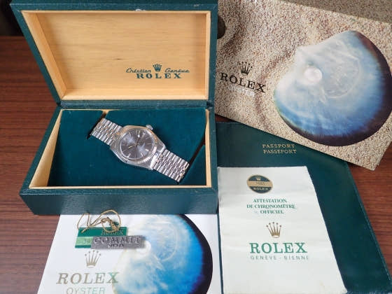 Pre-owned Rolex Datejust Ref. 1601 with gray dial and Jubilee bracelet (datejust-5).