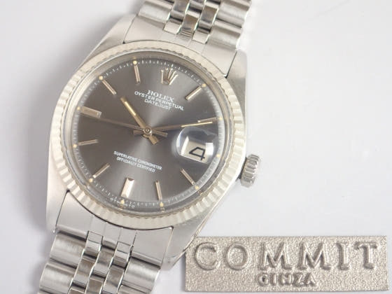 Pre-owned Rolex Datejust Ref. 1601 with gray dial and Jubilee bracelet (datejust-5).