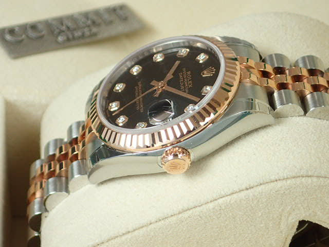 ロレックス デイトジャスト Ref.178271 ブラック文字盤 未使用 datejust-60 ジュビリーブレスレット