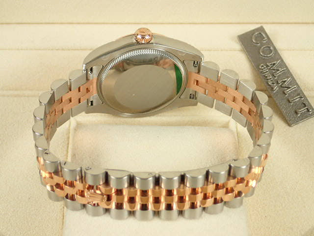 ロレックス デイトジャスト Ref.178271 ブラック文字盤 未使用 datejust-60 ジュビリーブレスレット
