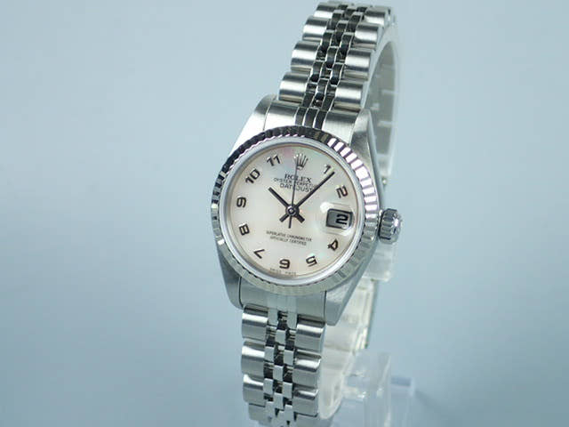 ロレックス デイトジャスト Ref.79174NA シェルアラビア文字盤 中古 datejust-62 ジュビリーブレスレット