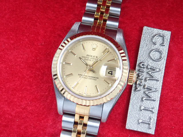 ロレックス デイトジャスト Ref.79173 シャンパン文字盤 未使用 datejust-71 ジュビリーブレスレット