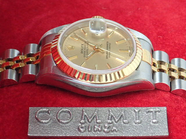 ロレックス デイトジャスト Ref.79173 シャンパン文字盤 未使用 datejust-71 ジュビリーブレスレット