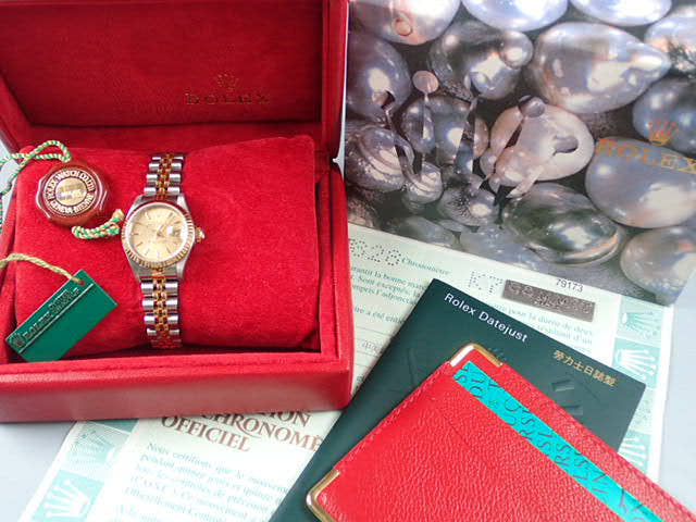 ロレックス デイトジャスト Ref.79173 シャンパン文字盤 未使用 datejust-71 ジュビリーブレスレット