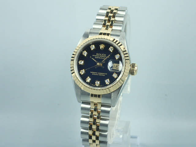 ロレックス デイトジャスト Ref.69173G ブラック文字盤 中古 datejust-89 ジュビリーブレスレット