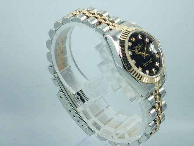 ロレックス デイトジャスト Ref.69173G ブラック文字盤 中古 datejust-89 ジュビリーブレスレット