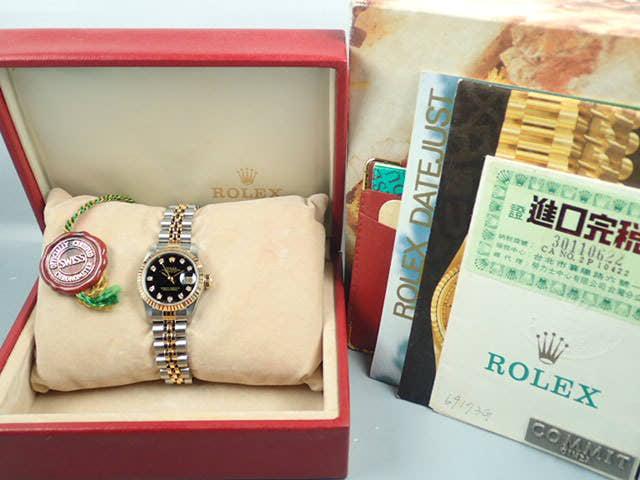 ロレックス デイトジャスト Ref.69173G ブラック文字盤 中古 datejust-89 ジュビリーブレスレット