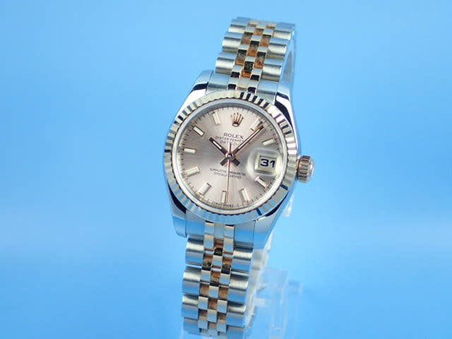 ロレックス デイトジャスト Ref.179171 ピンクバーインデックス文字盤 中古 datejust-94 ジュビリーブレスレット