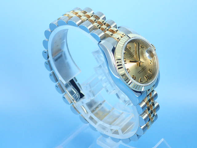 ロレックス デイトジャスト Ref.179173 イエローコンセントリック文字盤 中古 datejust-99 ジュビリーブレスレット