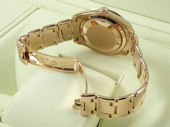 Rolex Datejust Pearlmaster Ref. 86285 Everose Gold Aubergine Dial