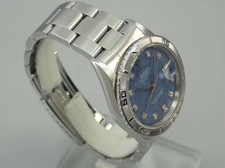 ロレックス デイトジャスト Ref.16264 ステンレススチール/ホワイトゴールド ソーダライトx10Pダイヤ文字盤