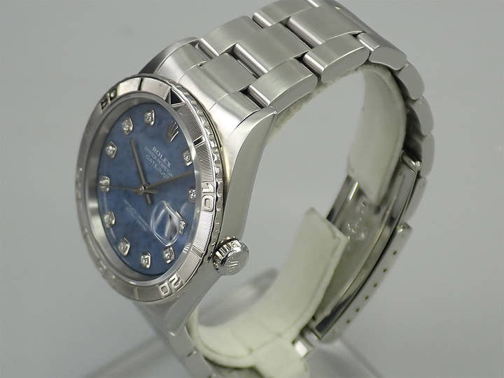 ロレックス デイトジャスト Ref.16264 ステンレススチール/ホワイトゴールド ソーダライトx10Pダイヤ文字盤