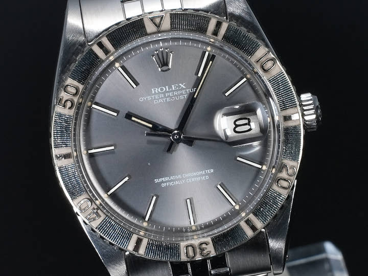ロレックス デイトジャスト サンダーバード Ref.1625 ステンレススチール グレー文字盤 ジュビリーブレスレット