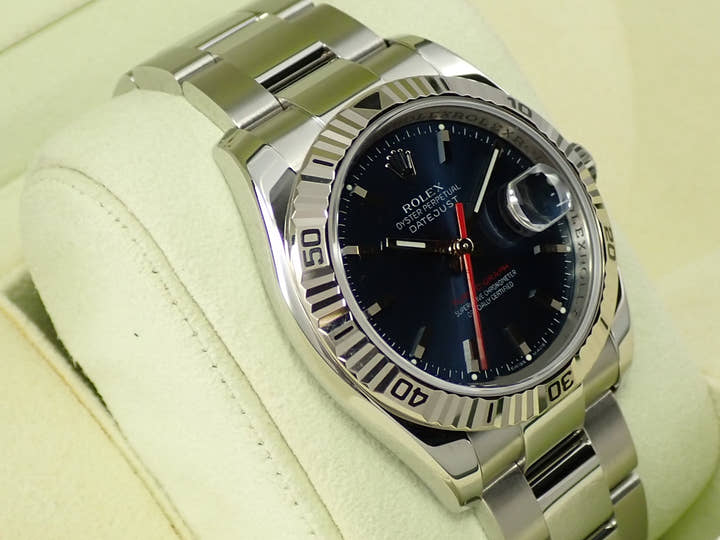 ロレックス デイトジャスト ターノグラフ Ref.116264 ステンレススチール/ホワイトゴールド ブルー文字盤 オイスターブレスレット