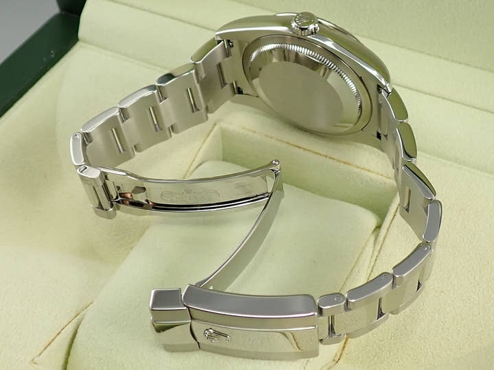 ロレックス デイトジャスト ターノグラフ Ref.116264 ステンレススチール/ホワイトゴールド ブルー文字盤 オイスターブレスレット