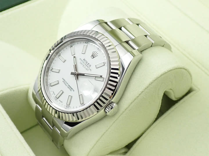 ロレックス デイトジャストII Ref.116334 ステンレススチール/ホワイトゴールド ホワイト文字盤