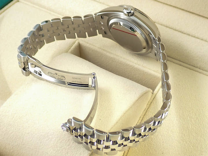 ロレックス デイトジャスト28 Ref.279384RBR ステンレススチール/ホワイトゴールド シルバーxダイヤ文字盤 ジュビリーブレスレット