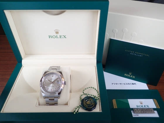 ロレックス デイトジャスト Ref.116334G シルバー文字盤 中古 datejust2