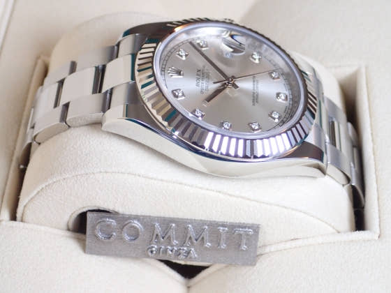 ロレックス デイトジャスト Ref.116334G シルバー文字盤 中古 datejust2