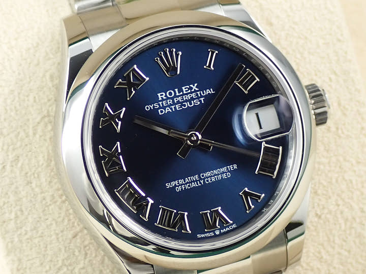 ロレックス デイトジャスト31 Ref.278240 ステンレススチール ブルー文字盤