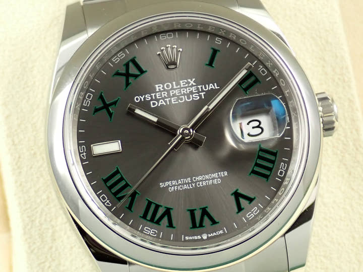 ロレックス デイトジャスト36 Ref.126200 ステンレススチール スレートローマン文字盤 オイスターブレスレット 未使用 6AY24177