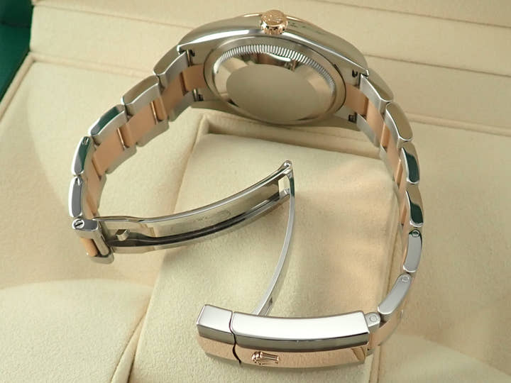 ロレックス デイトジャスト36 Ref.126201 ステンレススチール/エバーローズゴールド スレート文字盤 オイスターブレスレット