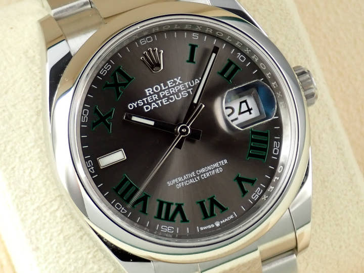 ロレックス デイトジャスト36 Ref.126200 ステンレススチール スレートローマン文字盤 オイスターブレスレット 未使用 8LPT3140