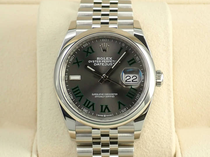 ロレックス デイトジャスト36 Ref.126200 ステンレススチール スレート文字盤 ジュビリーブレスレット