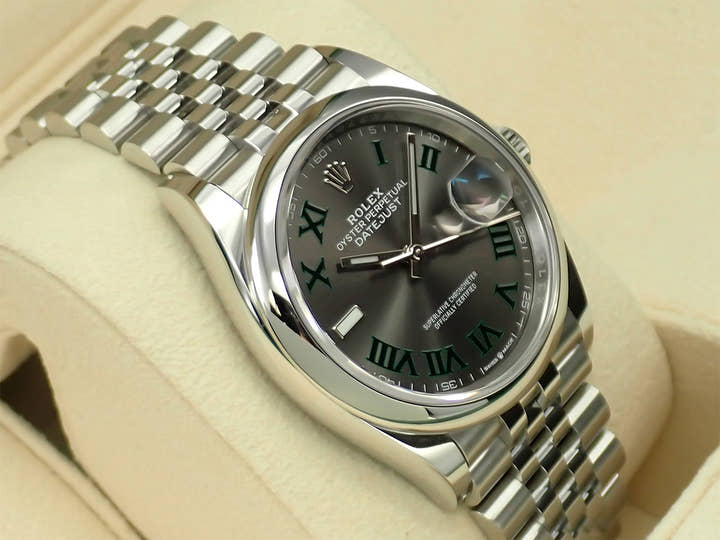 ロレックス デイトジャスト36 Ref.126200 ステンレススチール スレート文字盤 ジュビリーブレスレット