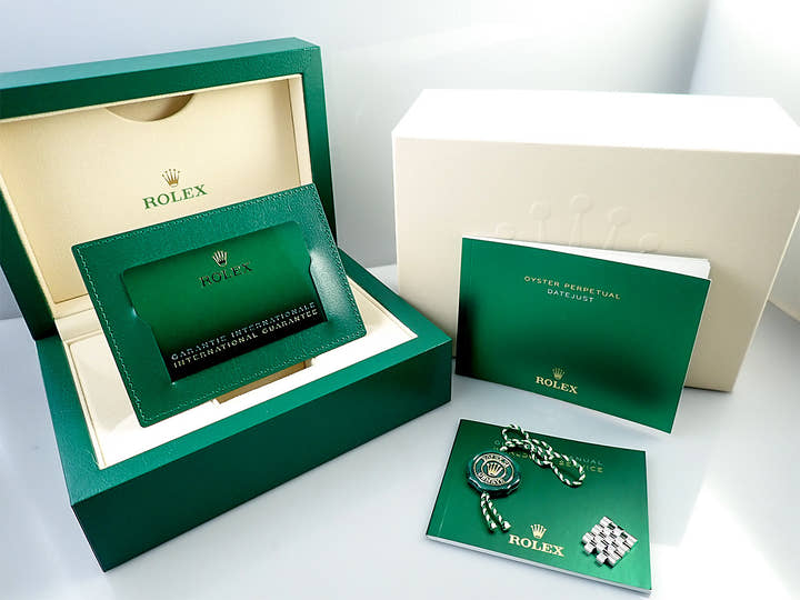 ロレックス デイトジャスト36 Ref.126200 ステンレススチール グリーンパーム文字盤 ジュビリーブレスレット