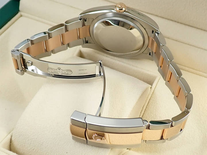 ロレックス デイトジャスト36 Ref.116201 ステンレススチール/エバーローズゴールド チョコレートフラワー文字盤