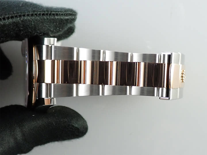 ロレックス デイトジャスト36 Ref.116201 ステンレススチール/エバーローズゴールド チョコレートフラワー文字盤