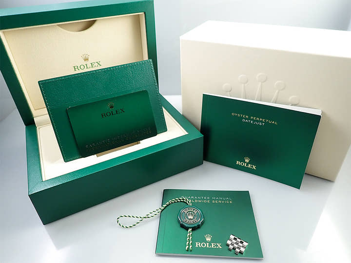 ロレックス デイトジャスト36 Ref.126234 ステンレススチール/ホワイトゴールド ブルー文字盤 ジュビリーブレスレット 美品 28Y6Z31A