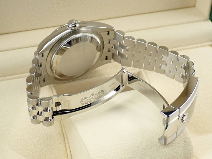 ロレックス デイトジャスト36 Ref.126234 ステンレススチール/ホワイトゴールド ミントグリーン文字盤 ジュビリーブレスレット 未使用 S1ULVPJH