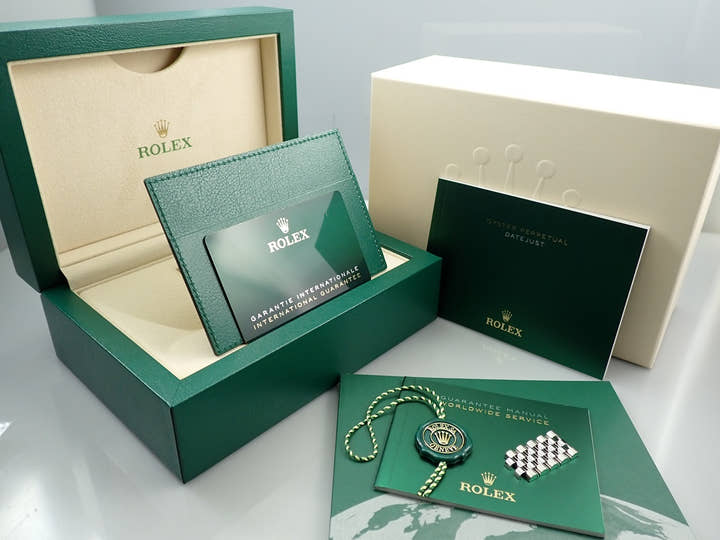 ロレックス デイトジャスト36 Ref.126234 ステンレススチール/ホワイトゴールド ミントグリーン文字盤 ジュビリーブレスレット 未使用 S1ULVPJH
