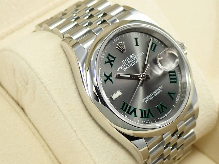 ロレックス デイトジャスト36 Ref.126200 ステンレススチール スレート文字盤 ジュビリーブレスレット