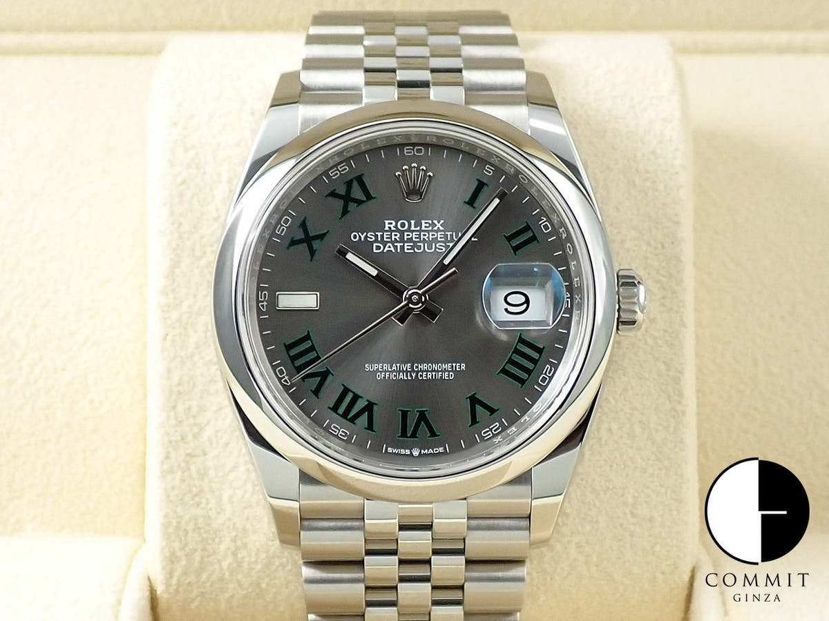 ロレックス デイトジャスト36 Ref.126200 ステンレススチール スレート文字盤 ジュビリーブレスレット