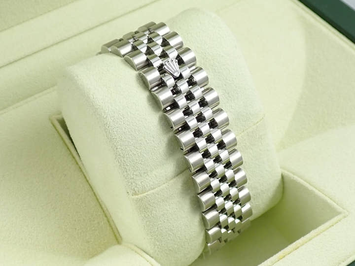 ロレックス デイトジャスト36 Ref.116234G ステンレススチール/ホワイトゴールド ソーダライトx10Pダイヤ文字盤 ジュビリーブレスレット