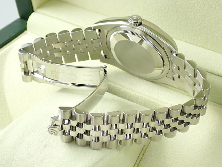 ロレックス デイトジャスト36 Ref.116234G ステンレススチール/ホワイトゴールド ソーダライトx10Pダイヤ文字盤 ジュビリーブレスレット